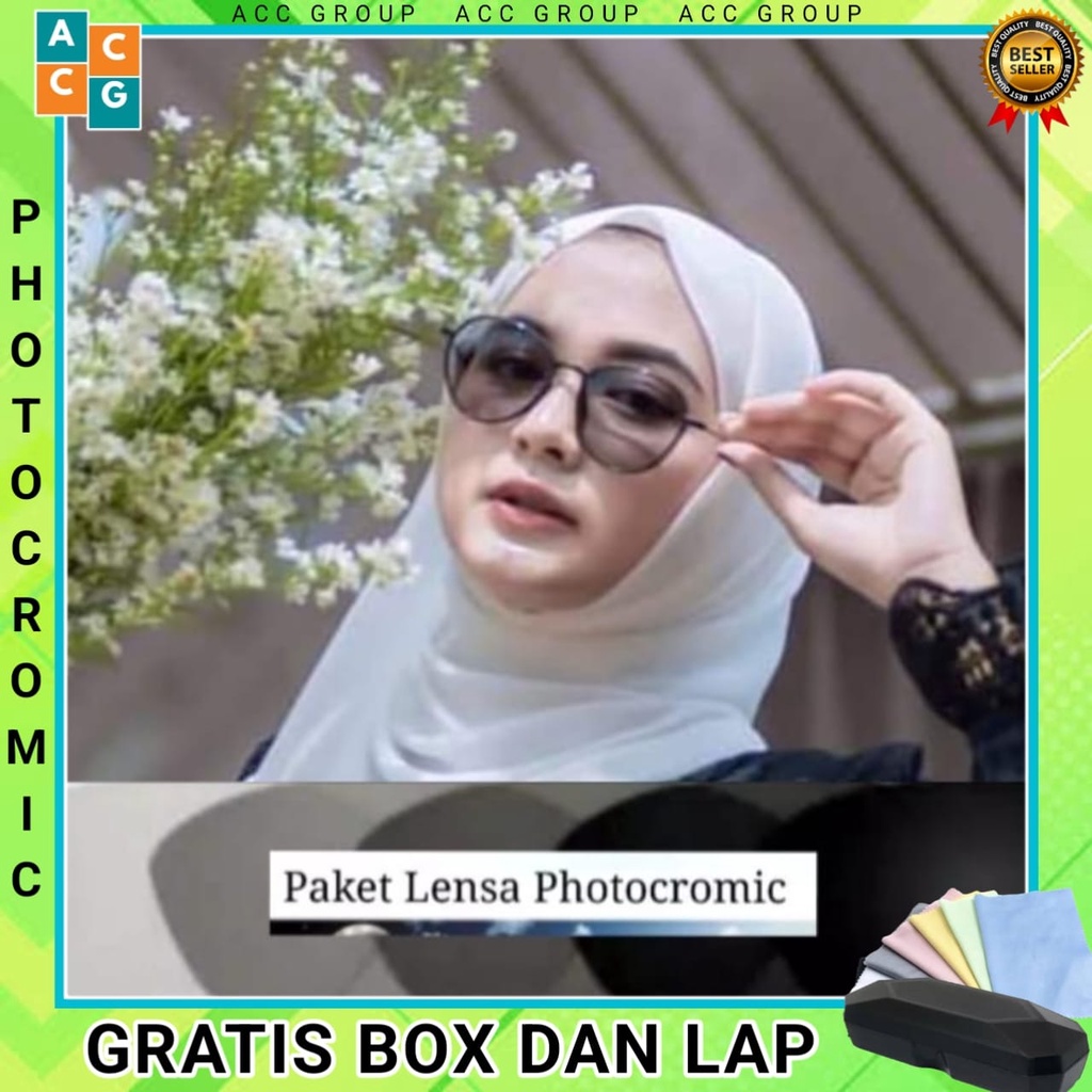 PHOTOCROMIC FREE BOX DAN LAP MODEL OVAL NEW TRAND HIGH QUALITY IMPORT KOREAN STYLE