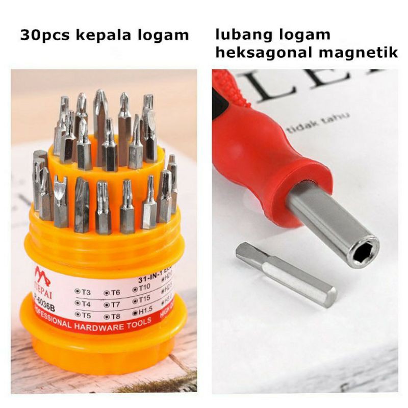 Obeng set hp lengkap / Obeng hp / Screwdriver 31 in 1