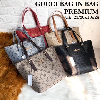 BEST SELLER TAS  WANITA GUCCI BAG IN BAG PREMIUM SELEMPANG 