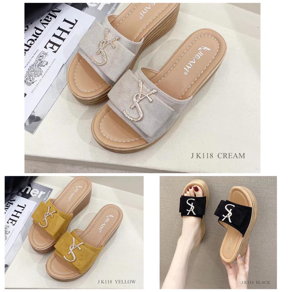 SANDAL WEDGES WANITA FASHION XAVIERA K118