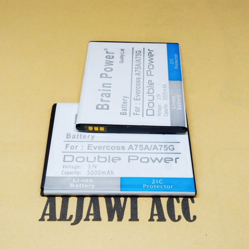 Baterai Batre Battery Cross Evercoss A75A / A75G Double Power Battery