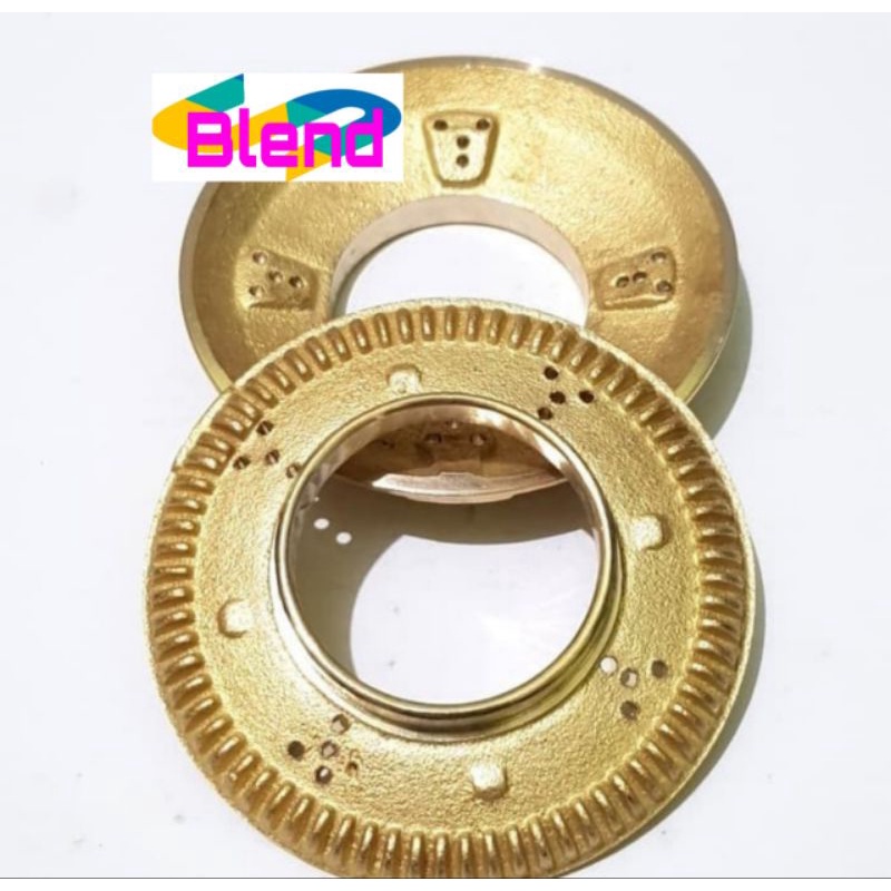 Burner Model Rinnai BESAR LAMA BLONG - Ring Api Kuningan Kompor Gas