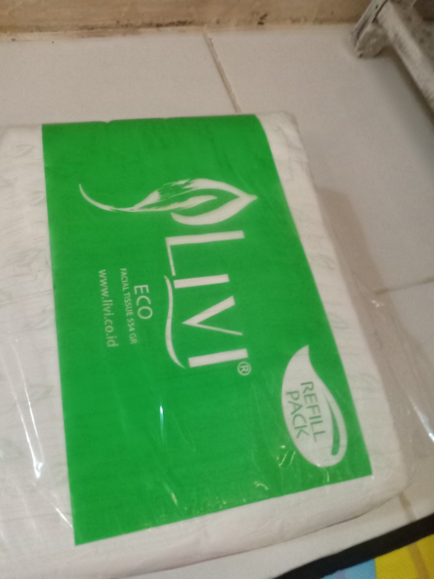 Tissue Tisu Tisue Livi Eco Facial Refill 554 Gram 600s & 150 Sheet X 2 Pcs (livi Ukuran Kecil)