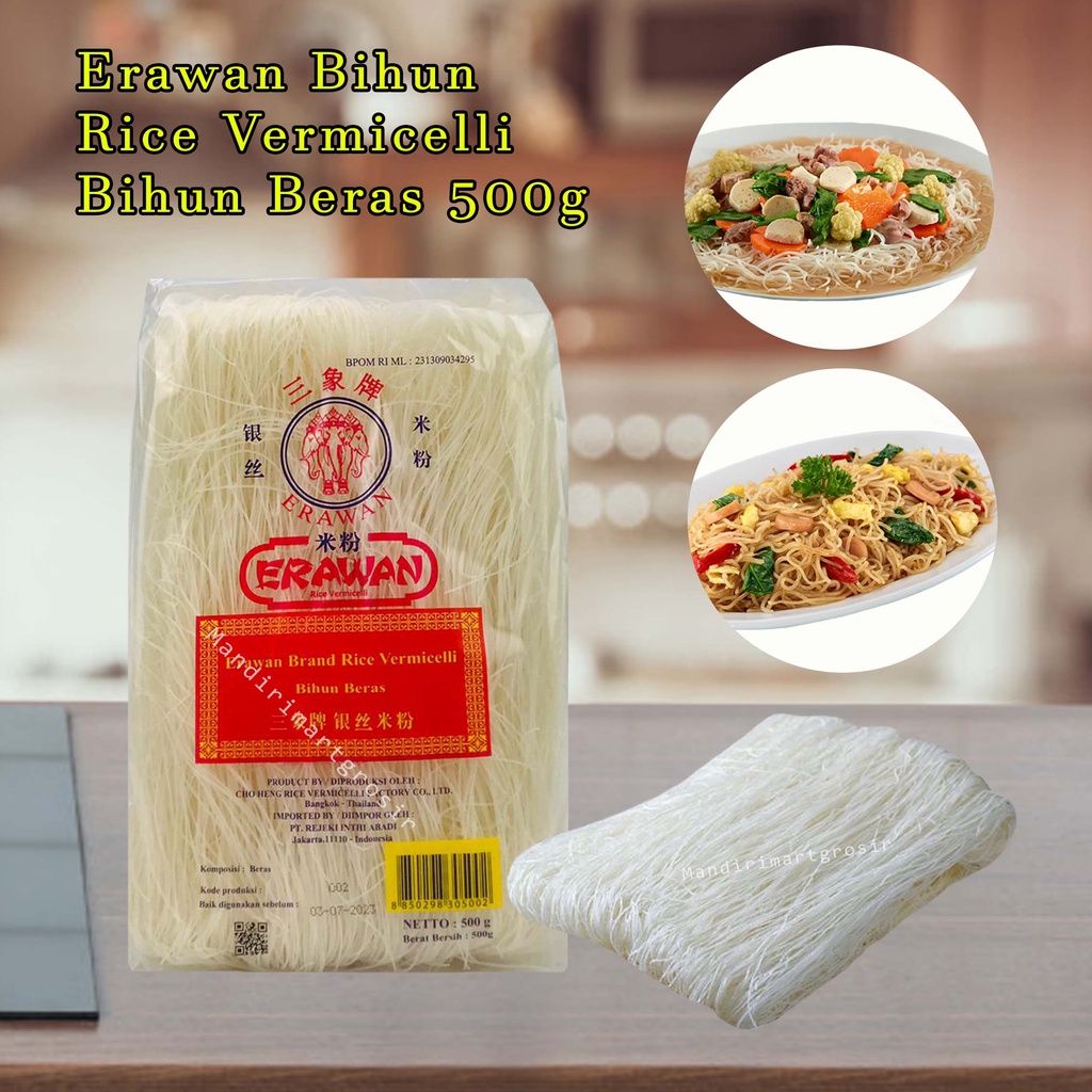 

Rice Vermicelli *Erawan Bihun * Bihun Beras * 500g