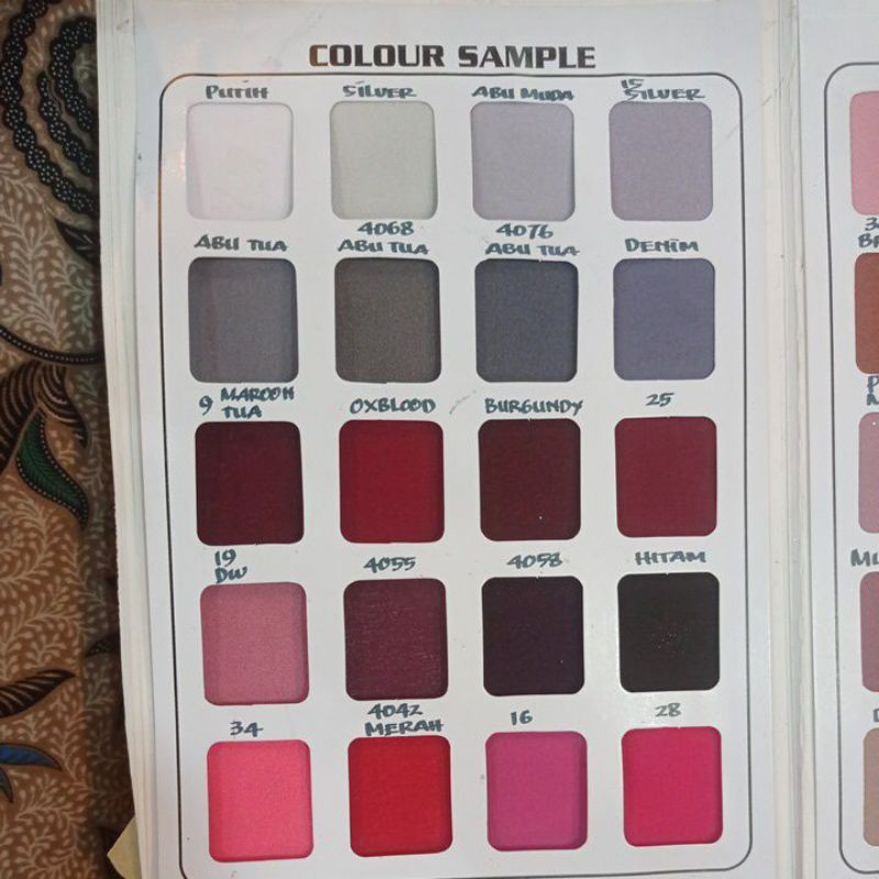 KAIN DIAMOND ZARA (HARGA PER SATU ROL, ISI 60 YARD)