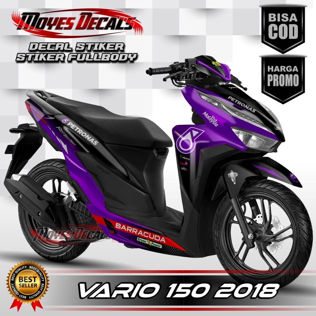 ⭐⭐⭐⭐⭐ (BISA COD) Stiker Decal Vario led 125 150 full body - Dekal Stiker Striping lis Vario 2015/201