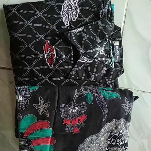 Batik Couple Mega Mendung Maxi Cardi Kardigan Wanita Kemeja Pria Modern Premium Motif