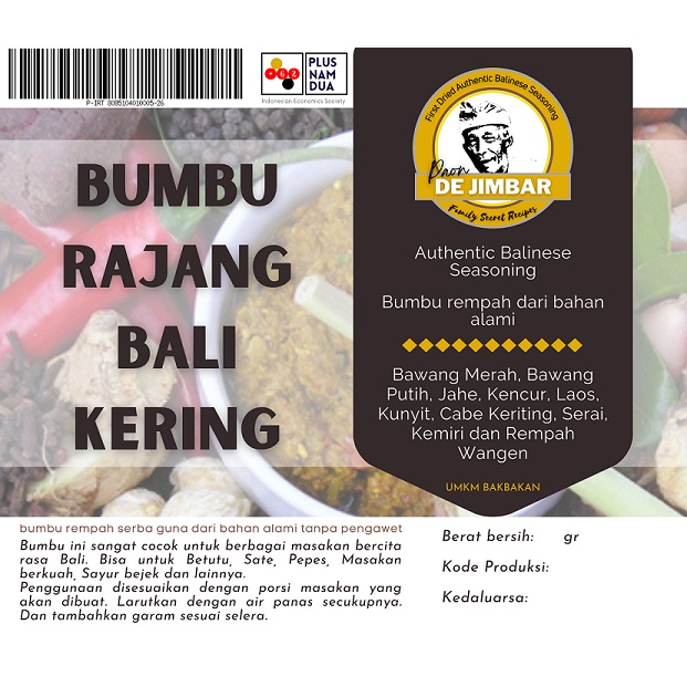 Bumbu Rajang Bali Kering