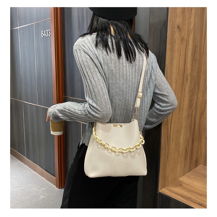 TB-21 tas selempang handbag rantai wanita kulit imitasi leather import korea jepang