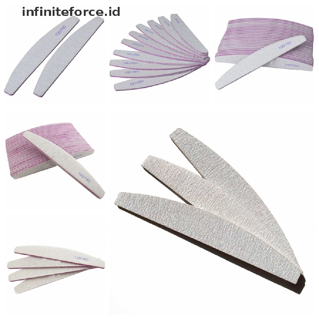 Infiniteforce.id 1 / 5PCS Balok Buffer Kikir Kuku UV Gel Untuk Manicure / Pedicure