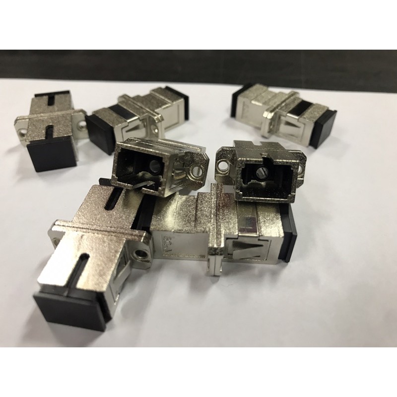 Adaptor SC METAL / Adapter Fiber Optic Connector Singlemode SC UPC METAL eceran - ALLOY PREMIUM