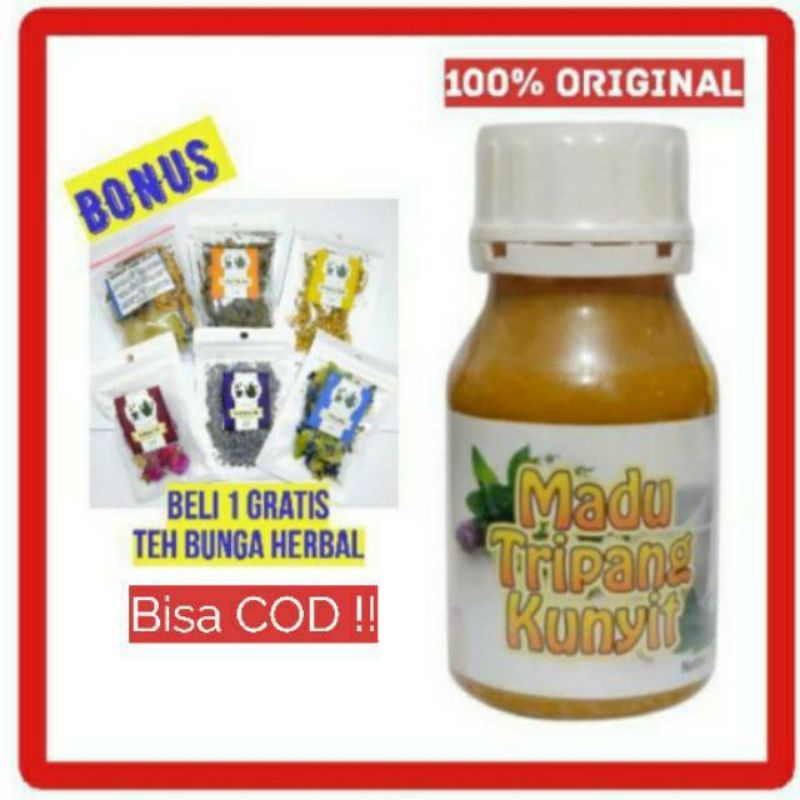 

Madu Tripang Kunyit Original 350ml Madu Kunyit Herbal Maag Asam Lambung-promosi