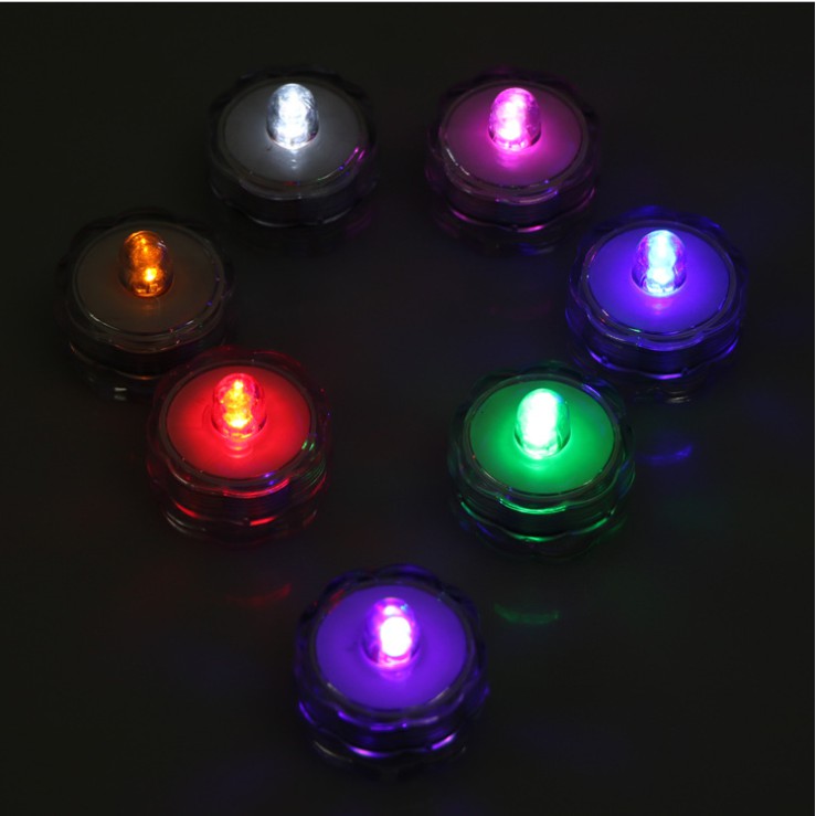 Lampu LED Lilin Elektrik Anti Air Kelap Kelip 7 Warna