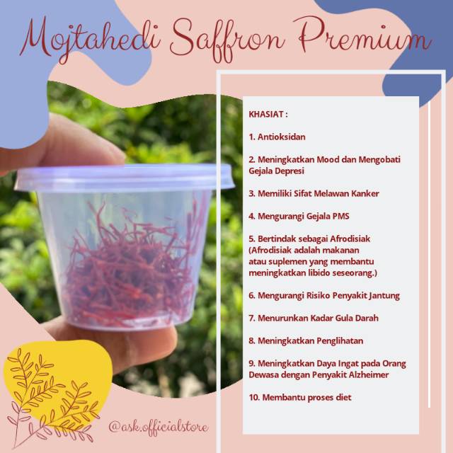 

SAFFRON PREMIUM IRAN MOJTAHEDI