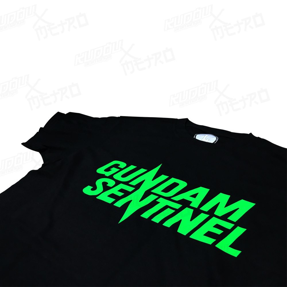 Kaos Gundam Robots Green Neon Premium