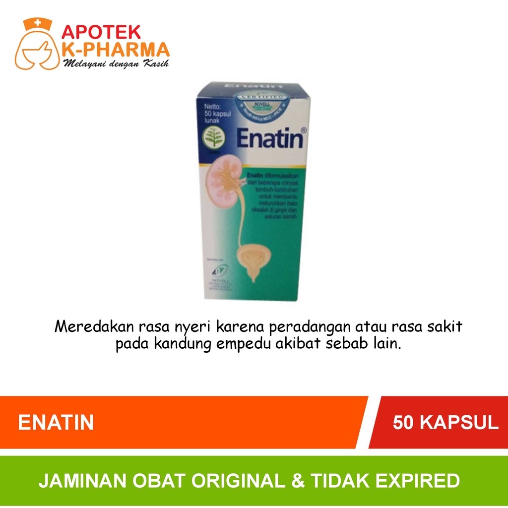 Enatin Isi 50 Kapsul Obat Original Novell