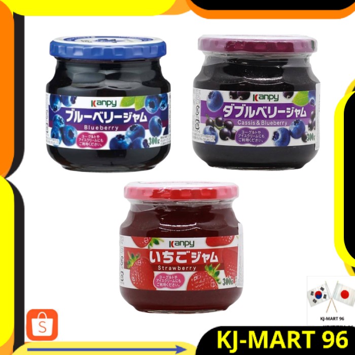 

MAKANAN JEPANG/JAPANESE FOOD KANPY DOUBLE BERRY JAM & BLUEBERRIES JAM-SELAI RASA BUAH BERRI JEPANG