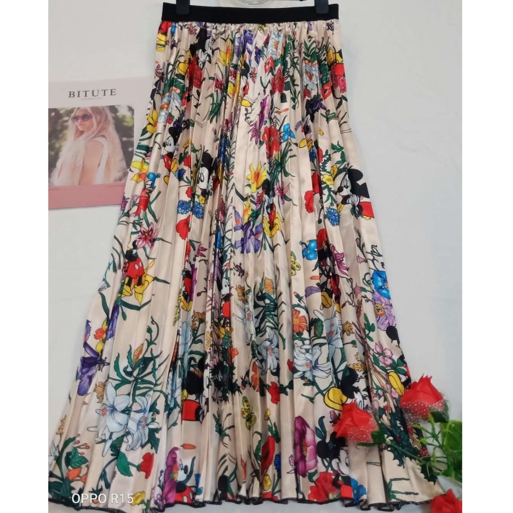 Rok Bawahan Plisket / Pleated Skirt Satin-Rok-9