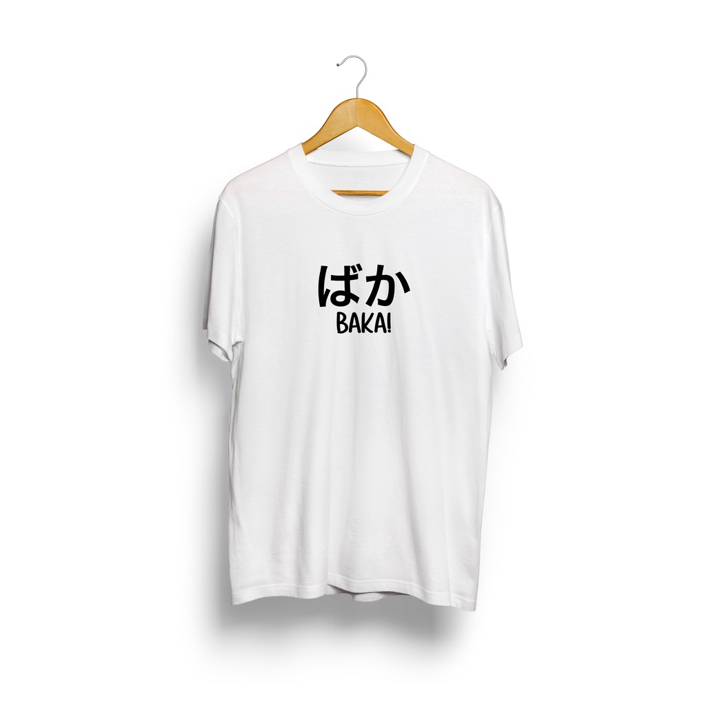 Kaos ANIME BAKA KATAKANA JEPANG / KAOS TUMBLR TEE ANIME JAPANESE CULTURE