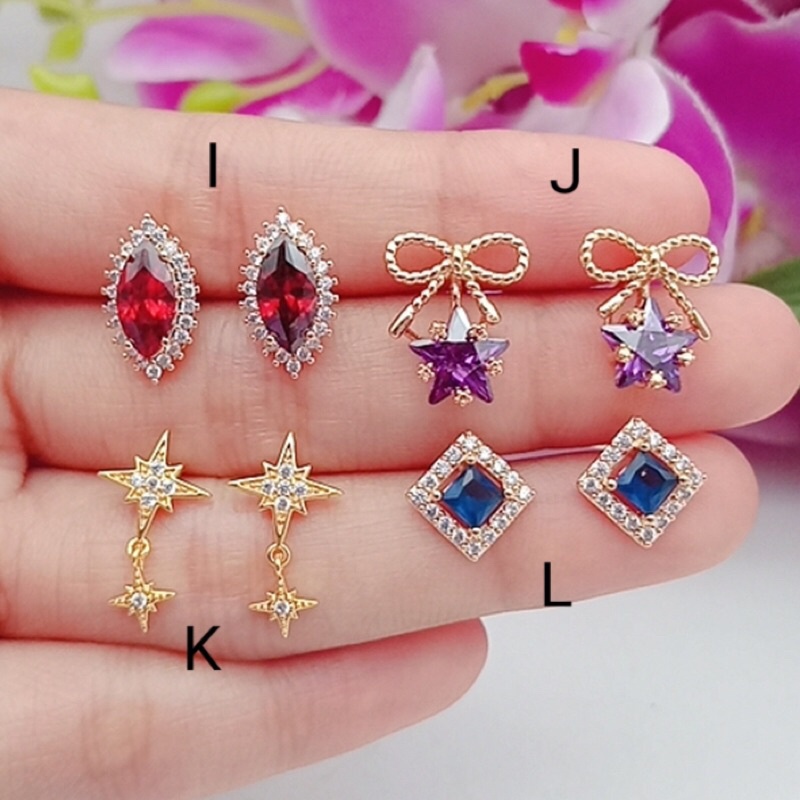 promo xuping anting wanita 24 model lapis mas 24 karat baru impor termurah star+-2