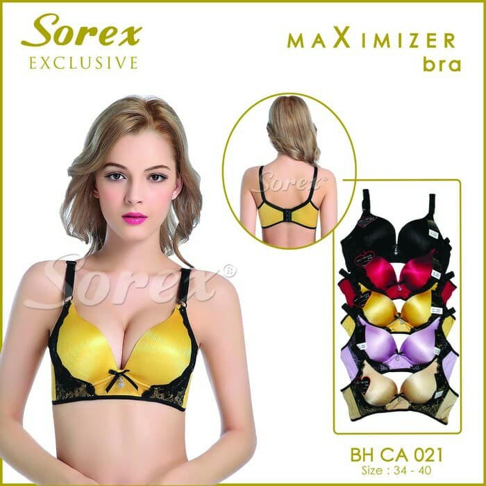 Terlaris SOREX MAXIMIZER Bra - Push Up Bra Sorex Art.CA021 - Maroon