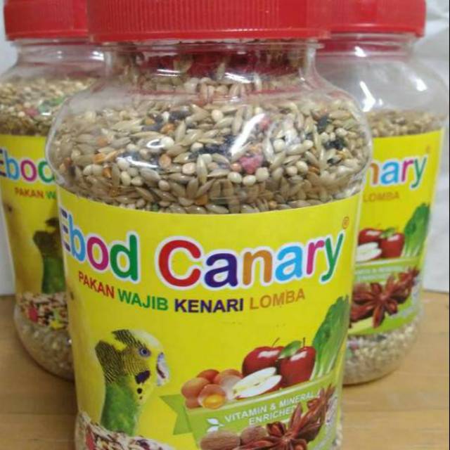 Makanan Pakan Burung Kenari Ebod Canary Kemasan Botol