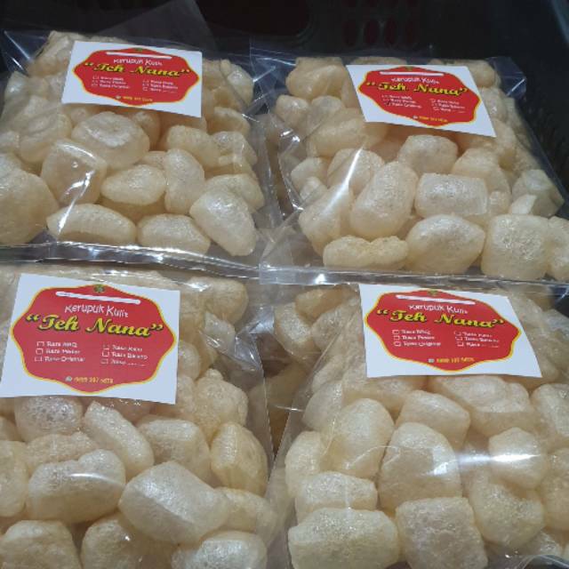 Jual Kerupuk Kulit Teh Nana Kerupuk Kulit Rasa Shopee Indonesia