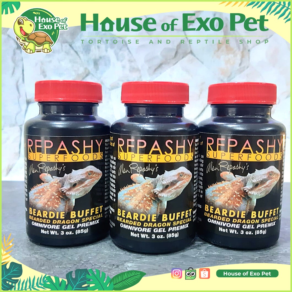 REPASHY BERADIE BUFFE 85 GRAM MAKANAN LENGKAP BREADED DRAGON