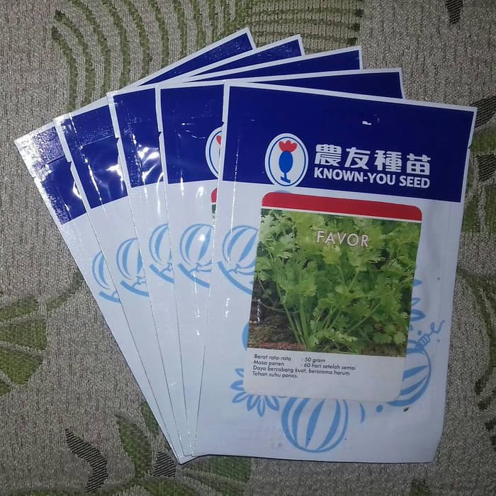 Benih - Biji - Bibit Daun Ketumbar Coriander Favor - Known You Seed