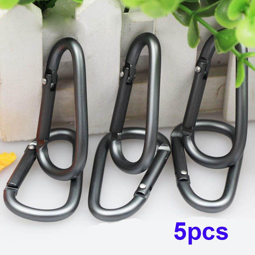 AUGUSTINA Snap Hook Kait D-Type Aluminium Alloy Backpack Keyring Spring Carabiner