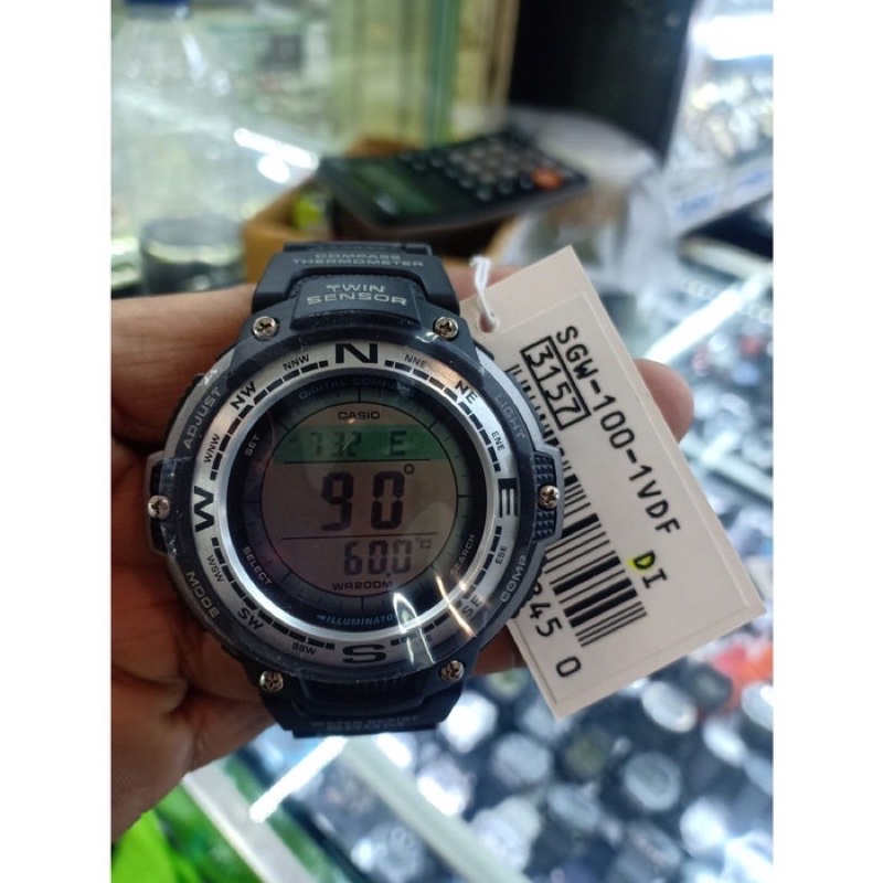 Casio JAM TANGAN WANITA  OutGear SGW-100-1vuf OriginalGARANSI RESMI CASIO PT GAP