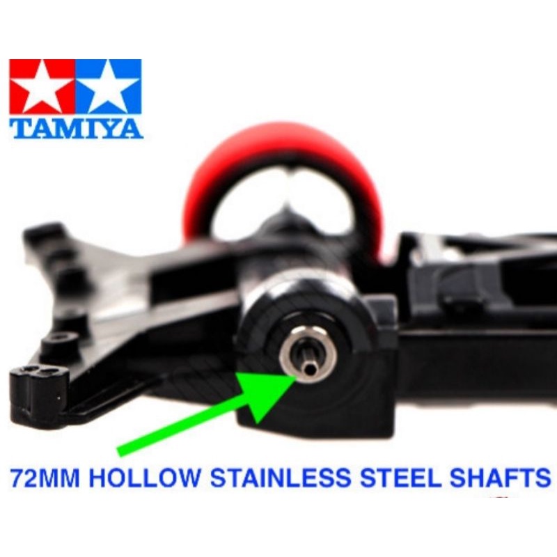 TAMIYA 15297 72MM HOLLOW STAINLESS STEEL SHAFTS (AS BOLONG)