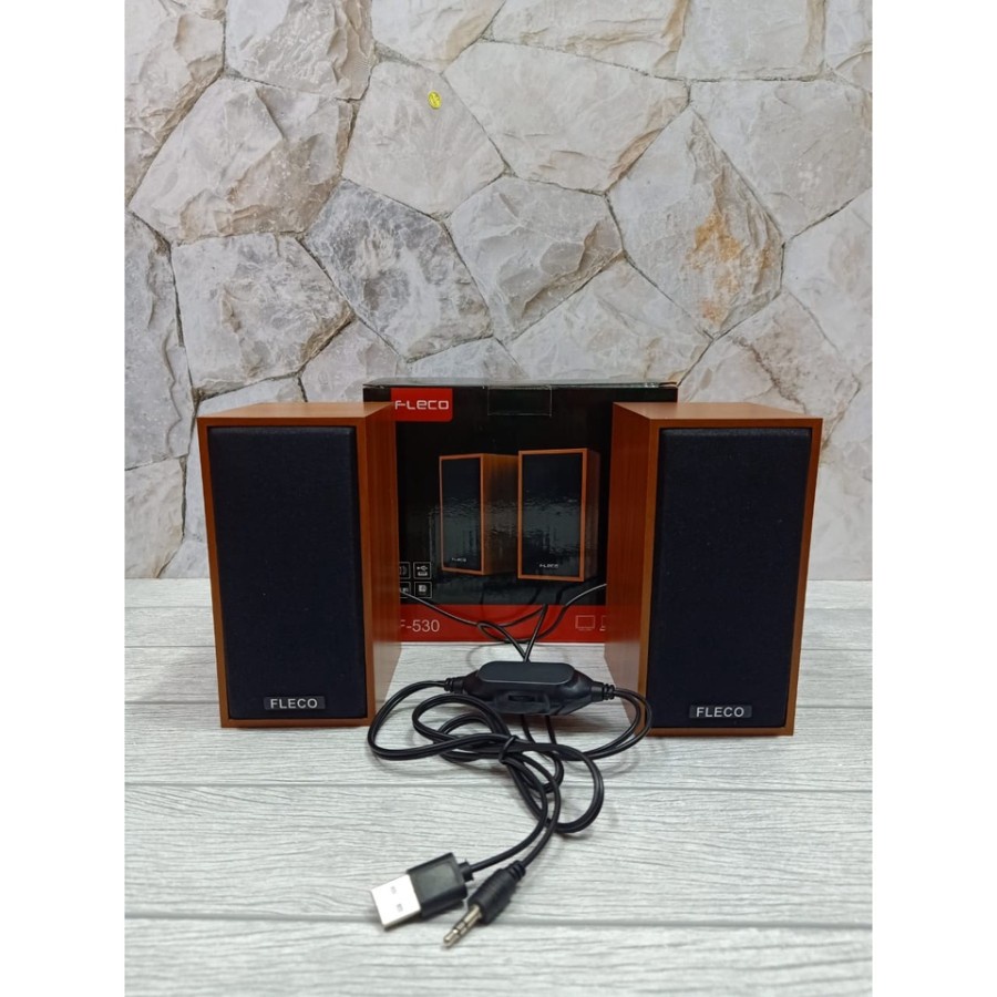 Speaker Komputer PC Laptop Notebook USB Mini Multimedia fleco F 530