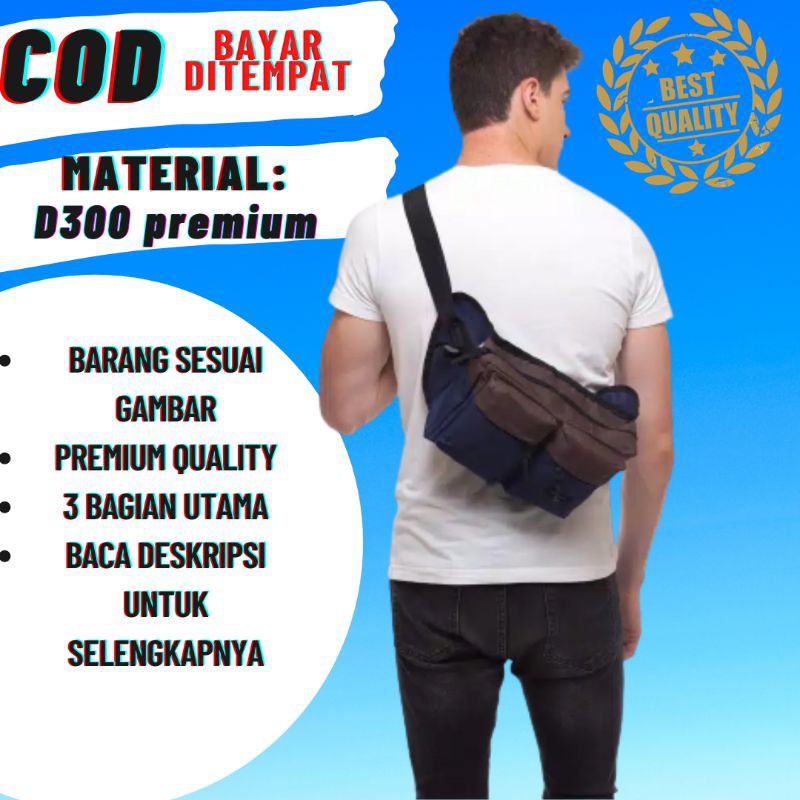 TAS SELEMPANG UNIK LUCU PRIA WAIST BAG SLING BAG TAS JALAN KECIL SANTAI TAS KEREN KEKINIAN TERBARU
