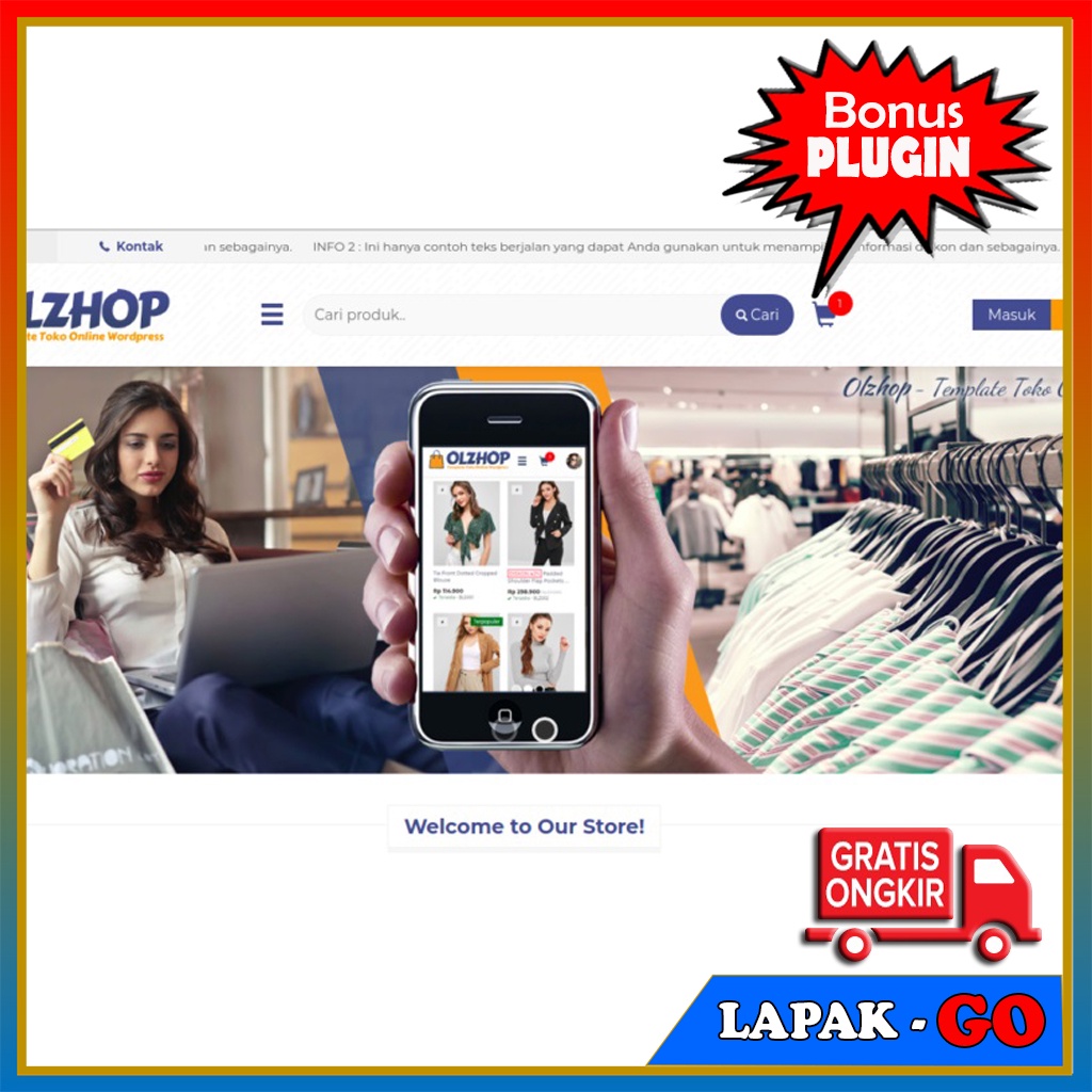 OLZ Toko Online Developer | Wordpress Themes