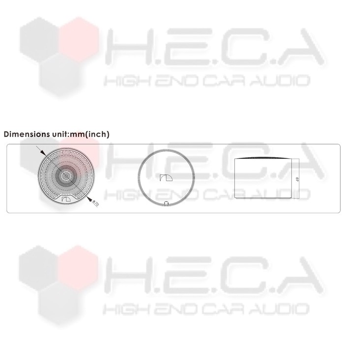 Nakamichi NS-QT65 Tweeter Speaker Fullrange Audio Mobil Full Range