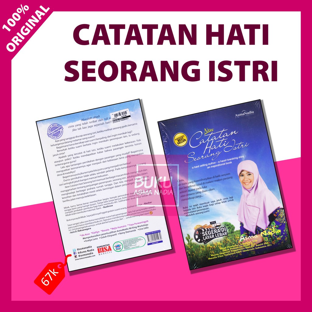 Buku Catatan Hati Seorang Istri Karya Asma Nadia Bukuasmanadia Shopee Indonesia