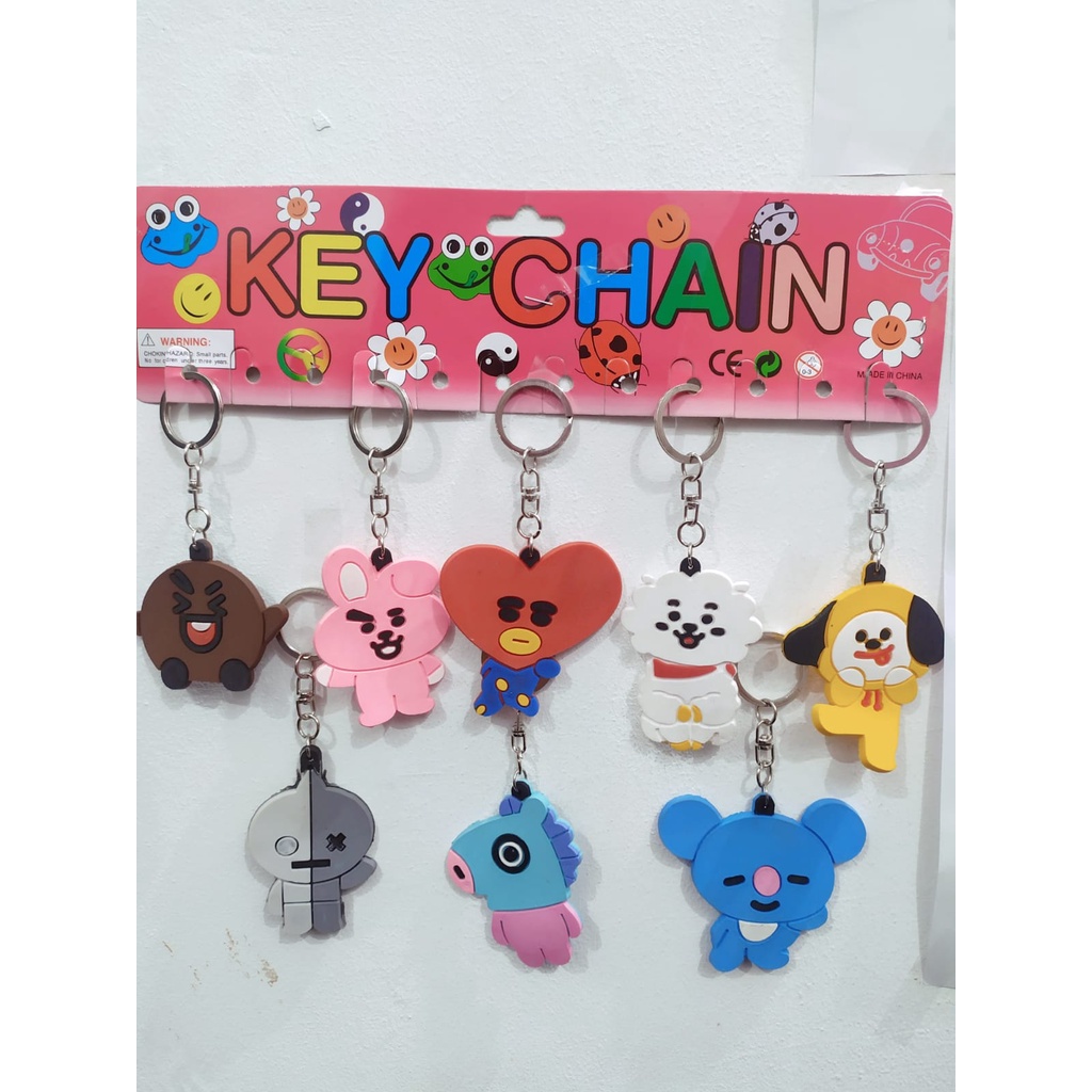 GANTUNGAN KUNCI/GANTUNGAN TAS BT21 TERMURAH/GANTUNGAN KUNCI BT21 TERLUCU