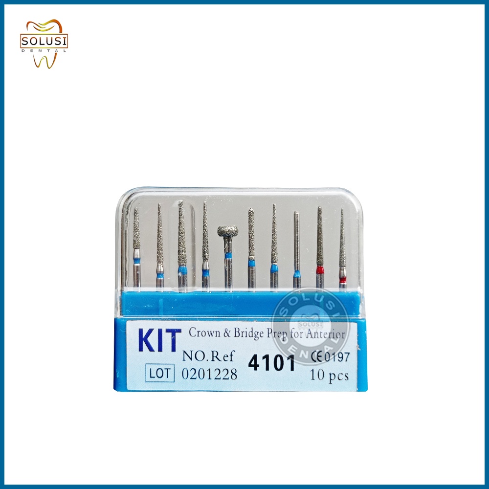 Dental bur crown preparasi anterior KIT 4101