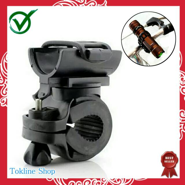 Holder Senter Tempat Dudukan  Lampu  Sepeda  Bracket Bike 