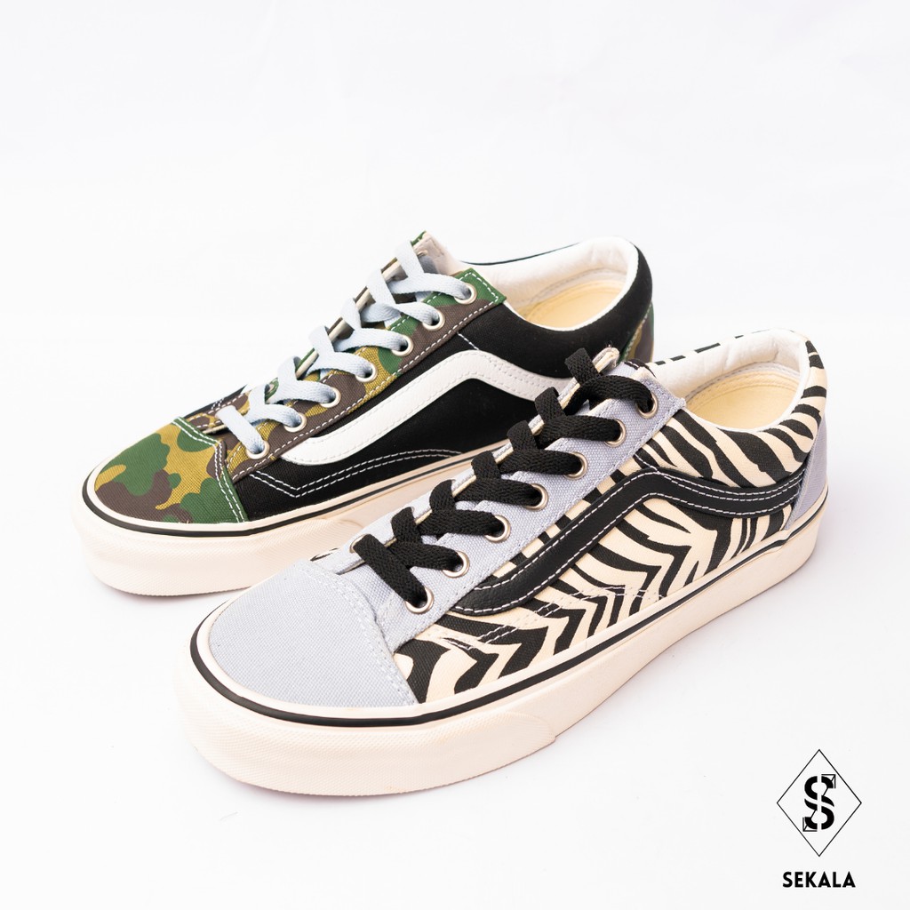 Vans Style 36 Mismatch Zebra Camo