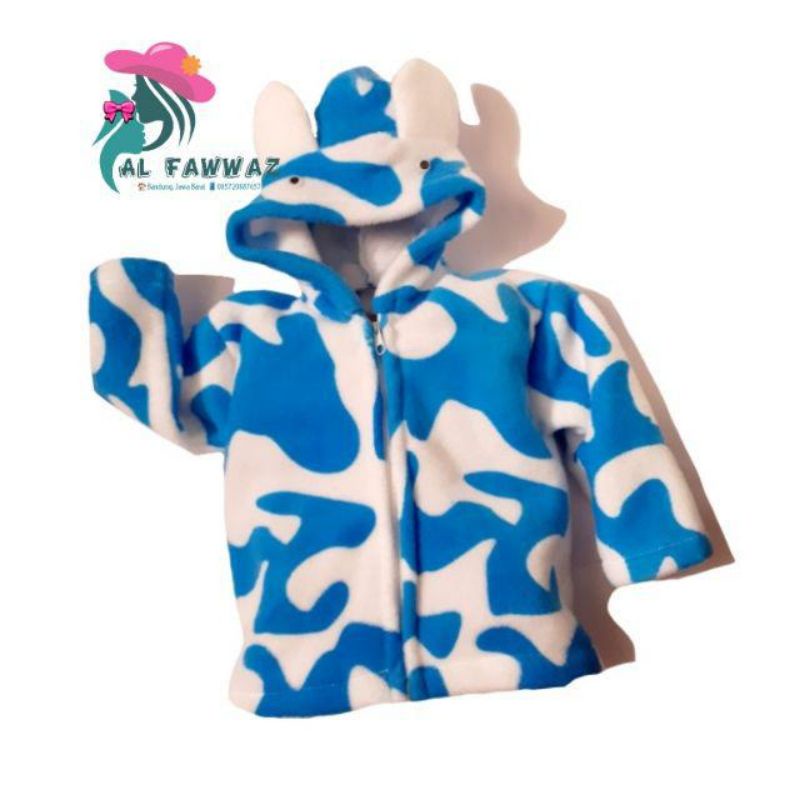 Jaket bayi corak cow