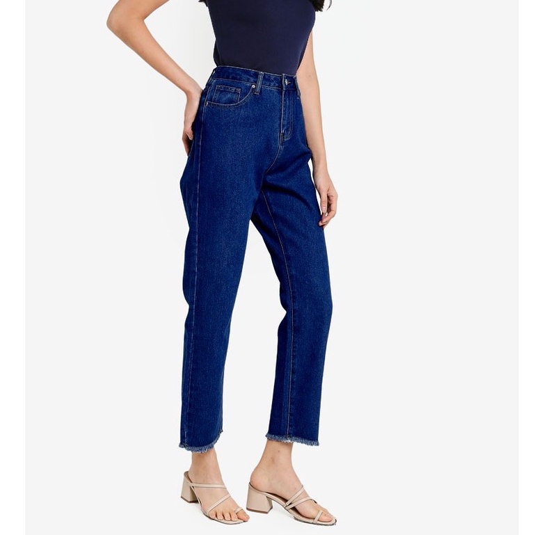 CELANA UNFINISHED BOYFRIEND JEANS RAWIS WANITA