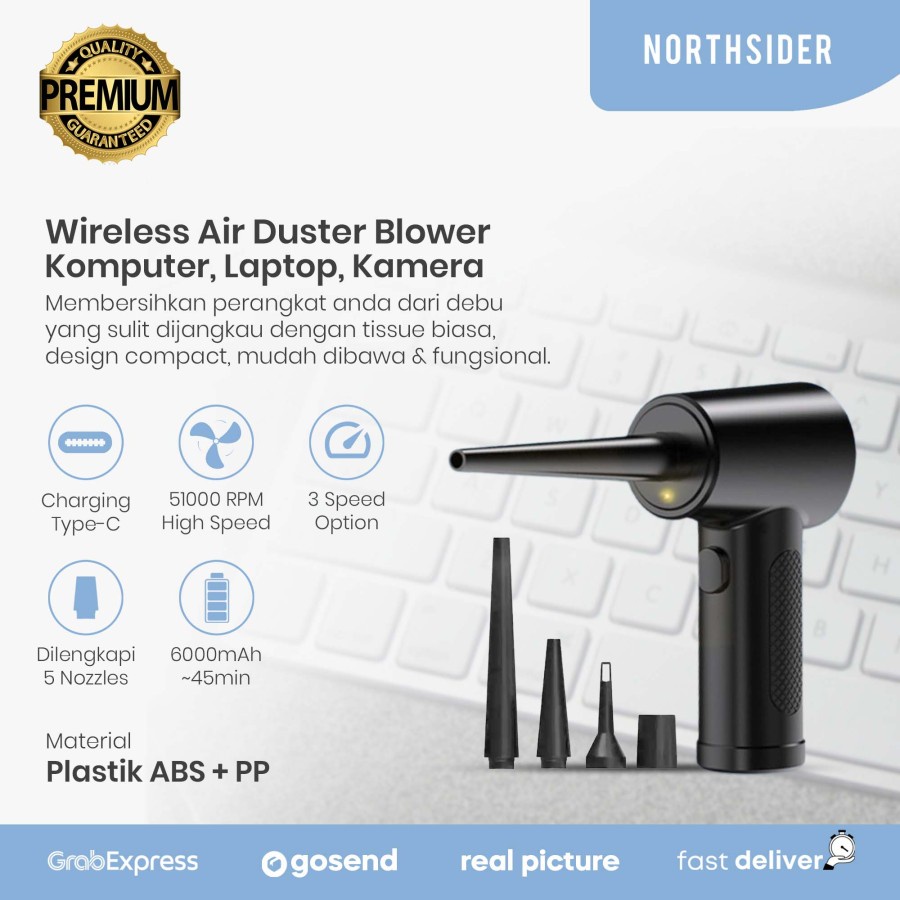 AIR DUSTER BLOWER DUSH WIRELESS GRINDER KOPI KOMPUTER LAPTOP KAMERA