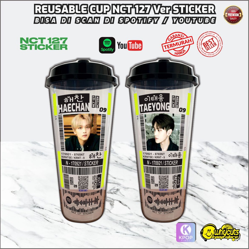 Reusable Cup kpop // NCT 127 STICKER