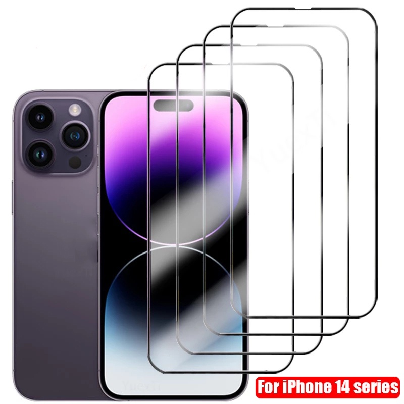 1pc Pelindung Layar Tempered Glass Anti Gores / Air Untuk iPhone 14 / 14 Plus / 14 Pro / 14 Pro Max