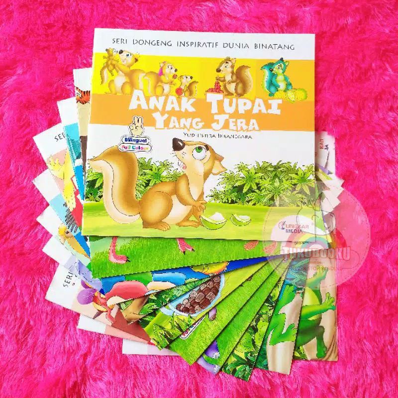 

Buku Cerita Anak Bergambar 2 Bahasa (Imdonesia-inggris) full color,