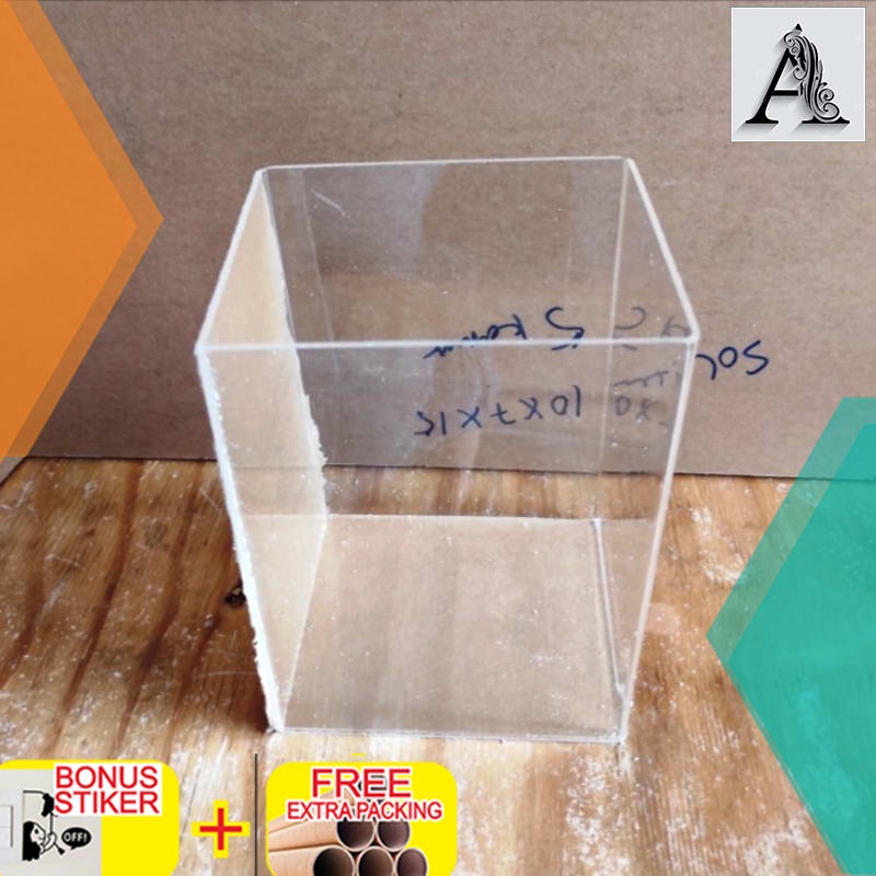 

Grosir Aquarium Cupang Bahan Akrilik Ukuran 12 x 10 x 17 - dengan kaca