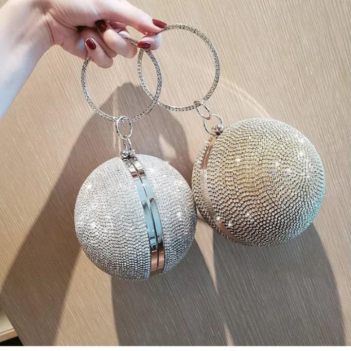 ROSSINI-Tas pesta wanita/clutch wanita/tas pesta/fashion wanita H01 - Silver