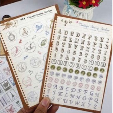 

Aman Ladmaid Diary Deco - Vintage Stamp Sticker (6Pcs) Limited